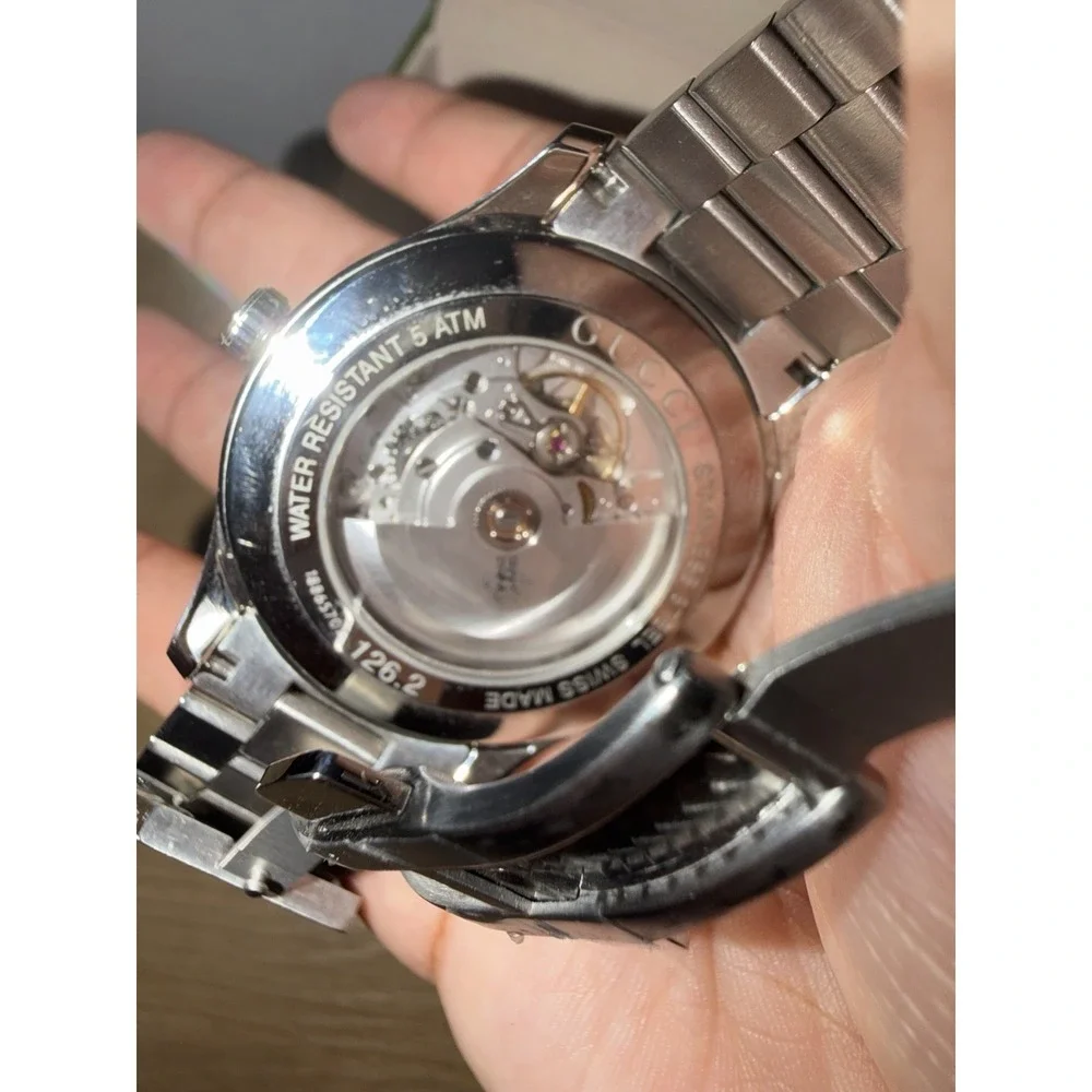 Gucci G-Timeless Automatic Bee Dial 38mm Swiss Made Men's Watch Excellent